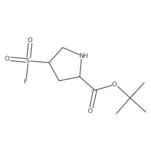 Tert-butyl 4-fluorosulfonylpyrrolidine-2-carboxylate Structure