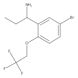 1-(5-Bromo-2-(2,2,2-trifluoroethoxy)phenyl)propan-1-amine结构式