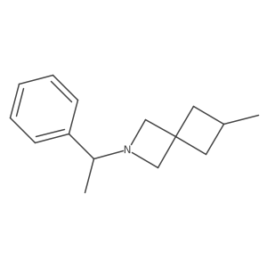 6-Methyl-2-(1-phenylethyl)-2-azaspiro[3.3]heptane结构式