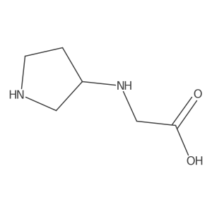2-{[(3R)-pyrrolidin-3-yl]amino}acetic acid Structure