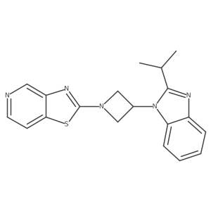 2-(propan-2-yl)-1-(1-{[1,3]thiazolo[4,5-c]pyridin-2-yl}azetidin-3-yl)-1H-1,3-benzodiazole Structure