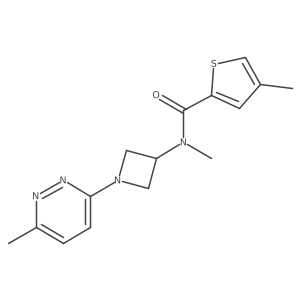 N,4-dimethyl-N-[1-(6-methylpyridazin-3-yl)azetidin-3-yl]thiophene-2-carboxamide Structure