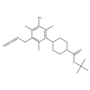 Tert-butyl 4-[3-amino-5-(azidomethyl)-2,4,6-trimethylphenyl]piperazine-1-carboxylate Structure