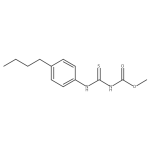 methyl N-[(4-butylphenyl)carbamothioyl]carbamate结构式