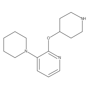 3-(Piperidin-1-yl)-2-(piperidin-4-yloxy)pyridine Structure