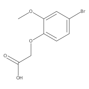 2-(4-Bromo-2-methoxyphenoxy)acetic acid Structure