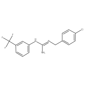 3-[(4-Chlorophenyl)methyl]-1-[3-(trifluoromethyl)phenyl]guanidine结构式