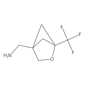 (1-(Trifluoromethyl)-2-oxabicyclo[2.1.1]hexan-4-yl)methanamine结构式