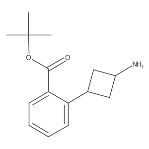 Tert-butyl 2-[(1r,3r)-3-aminocyclobutyl]benzoate结构式