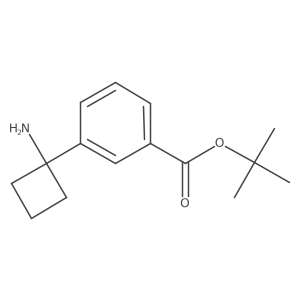 Tert-butyl 3-(1-aminocyclobutyl)benzoate Structure