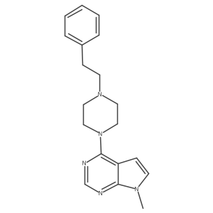 1-{7-methyl-7H-pyrrolo[2,3-d]pyrimidin-4-yl}-4-(2-phenylethyl)piperazine Structure