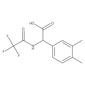 2-(3,4-Dimethylphenyl)-2-(2,2,2-trifluoroacetamido)acetic acid Structure