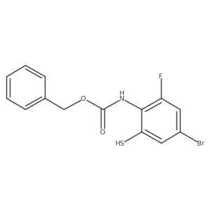 benzyl N-(4-bromo-2-fluoro-6-sulfanylphenyl)carbamate Structure