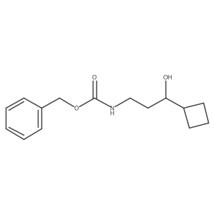 benzyl N-(3-cyclobutyl-3-hydroxypropyl)carbamate结构式