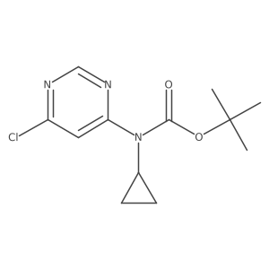 tert-butyl N-(6-chloropyrimidin-4-yl)-N-cyclopropylcarbamate Structure