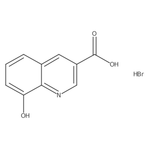 8-hydroxyquinoline-3-carboxylic acid HBr结构式