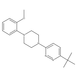 3-Tert-butyl-6-[4-(2-methoxyphenyl)piperazin-1-yl]pyridazine结构式