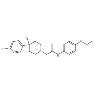 2-[4-(4-chlorophenyl)-4-hydroxypiperidin-1-yl]-N-(4-ethoxyphenyl)acetamide Structure