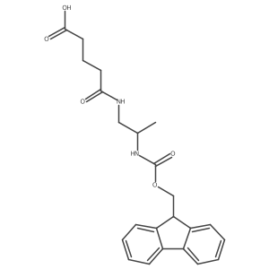 4-{[2-({[(9H-fluoren-9-yl)methoxy]carbonyl}amino)propyl]carbamoyl}butanoic acid结构式