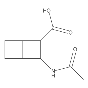 3-Acetamidobicyclo[2.2.0]hexane-2-carboxylic acid结构式