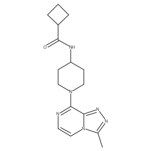 N-(1-{3-methyl-[1,2,4]triazolo[4,3-a]pyrazin-8-yl}piperidin-4-yl)cyclobutanecarboxamide Structure
