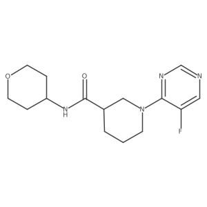 1-(5-fluoropyrimidin-4-yl)-N-(oxan-4-yl)piperidine-3-carboxamide结构式