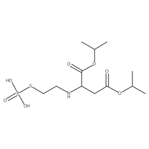 Aspartic acid, N-(2-mercaptoethyl)-, diisopropyl ester, dihydrogen phosphorothioate (ester), DL-结构式