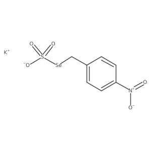 Potassium Se-((4-nitrophenyl)methyl) selenosulfate Structure