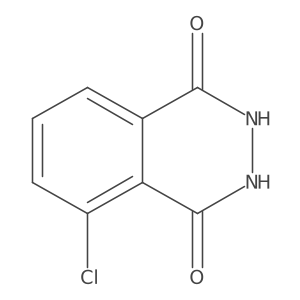5-Chloro-2,3-dihydrophthalazine-1,4-dione结构式