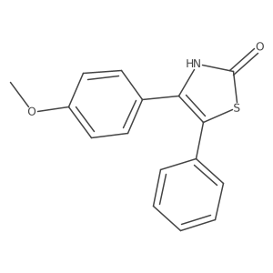 4-(4-Methoxyphenyl)-5-phenyl-2(3H)-thiazolone Structure