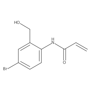 N-[2-(Hydroxymethyl)-4-bromophenyl]acrylamide结构式
