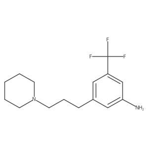 3-(3-(Piperidin-1-yl)propyl)-5-(trifluoromethyl)benzenamine Structure