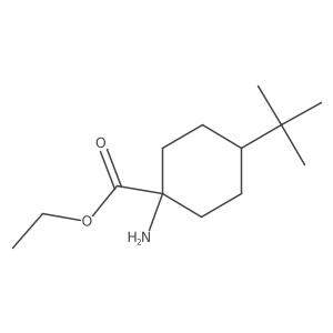 Ethyl 1-amino-4-(tert-butyl)cyclohexane-1-carboxylate Structure