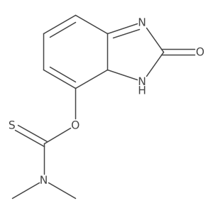Carbamothioic acid,dimethyl-,o-(2,3-dihydro-2-oxo-1h-benzimidazol-4-yl)ester Structure