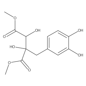 Butanedioic acid, 2-[(3,4-dihydroxyphenyl)methyl]-2,3-dihydroxy-, dimethyl ester, [S-(R*,S*)]-结构式