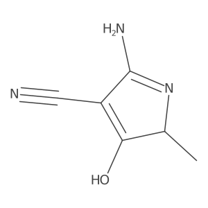 2-amino-5-methyl-4-oxo-4,5-dihydro-1H-pyrrole-3-carbonitrile结构式
