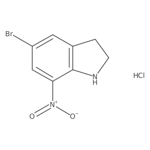 5-Bromo-7-nitroindoline hydrochloride Structure