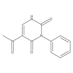5-Acetyl-3-phenyl-2,4(1H,3H)-pyrimidinedione Structure