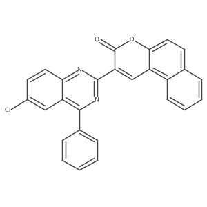 2-(6-chloro-4-phenylquinazolin-2-yl)-3H-benzo[f]chromen-3-one结构式