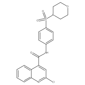 2-chloro-N-[4-(morpholine-4-sulfonyl)phenyl]quinoline-4-carboxamide Structure