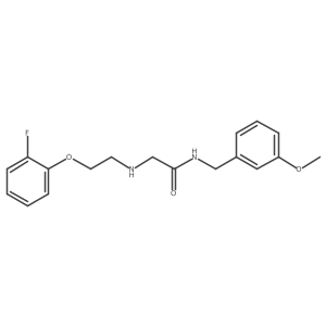2-{[2-(2-fluorophenoxy)ethyl]amino}-N-[(3-methoxyphenyl)methyl]acetamide结构式