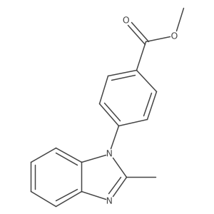 Methyl 4-(2-methylbenzimidazol-1-yl)benzoate Structure