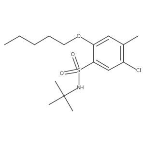 (Tert-butyl)[(5-chloro-4-methyl-2-pentyloxyphenyl)sulfonyl]amine Structure