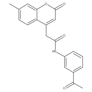N-(3-acetylphenyl)-2-(7-methyl-2-oxo-2H-chromen-4-yl)acetamide Structure