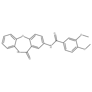 3,4-dimethoxy-N-(11-oxo-10,11-dihydrodibenzo[b,f][1,4]oxazepin-2-yl)benzamide Structure