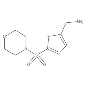 [5-(Morpholine-4-sulfonyl)thiophen-2-yl]methanamine结构式