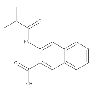 3-(2-Methylpropanamido)naphthalene-2-carboxylic acid结构式