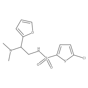 5-chloro-N-(2-(dimethylamino)-2-(furan-2-yl)ethyl)thiophene-2-sulfonamide Structure