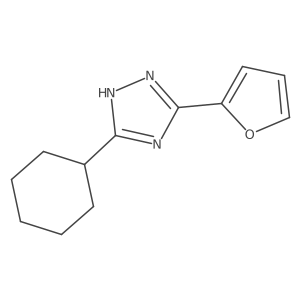 3-cyclohexyl-5-(furan-2-yl)-1H-1,2,4-triazole Structure