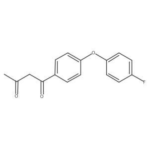 1-(4-(4-Fluorophenoxy)phenyl)butane-1,3-dione Structure